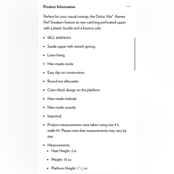 Dolce Vita Jhenee Perforated Platform Sneakers - Picture 3 of 6